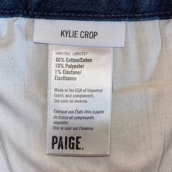 Paige Mid-Rise Kylie Crop With Rolled Up Hem Jeans - Picture 16 of 16